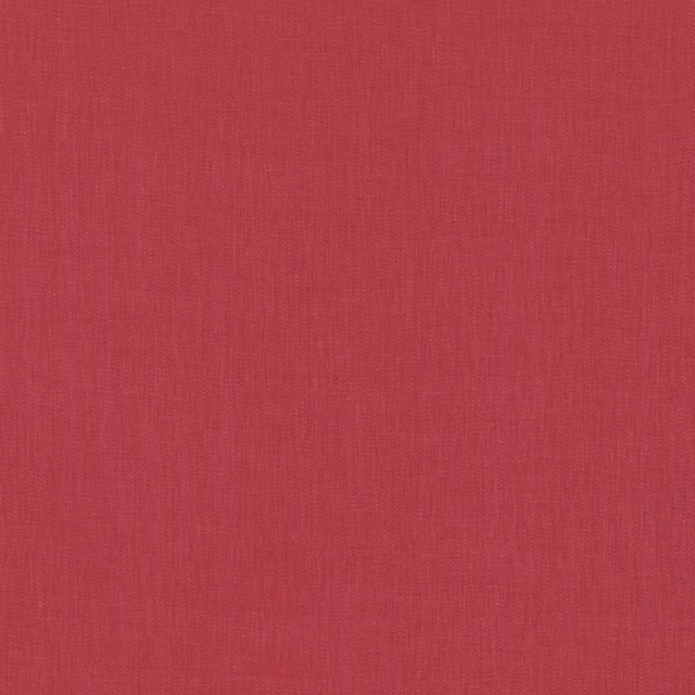 Close-up of deep cranberry red fabric with fine, subtly irregular vertical woven lines