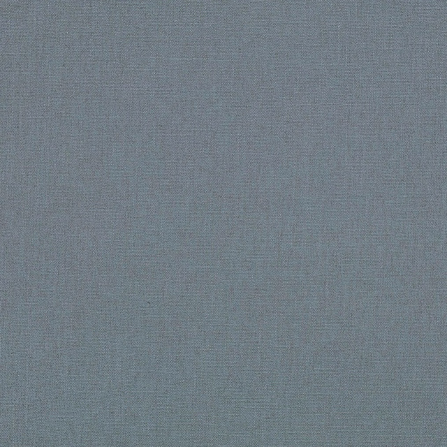 Close-up of muted Atlantic blue-grey fabric with a fine plain woven texture