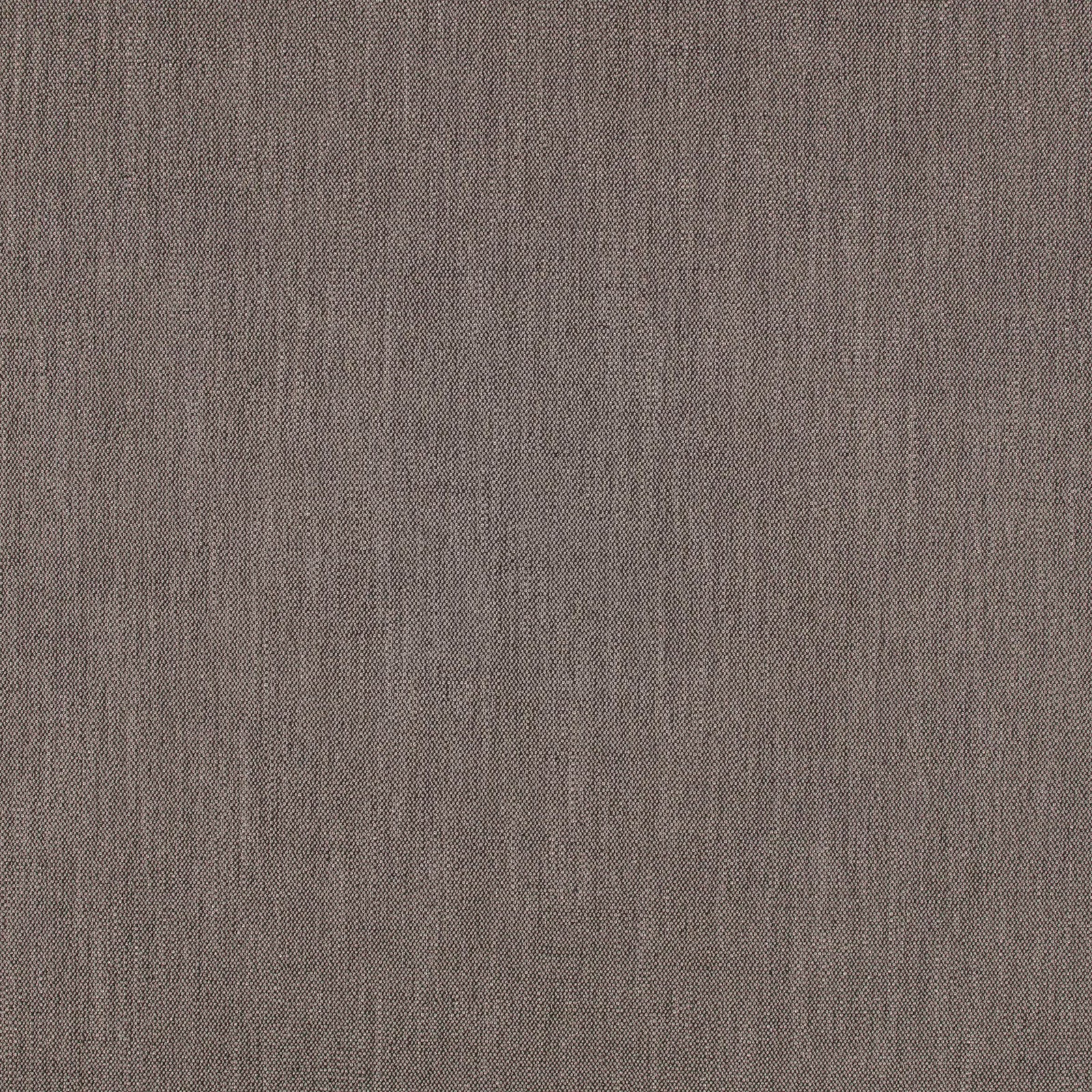 Close-up of muted taupe-brown fabric with fine vertical slub texture