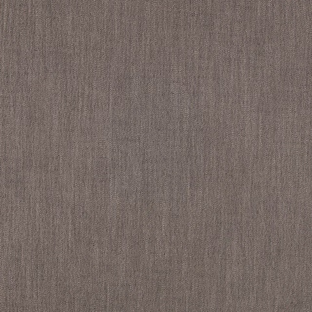 Close-up of muted taupe-brown fabric with fine vertical slub texture