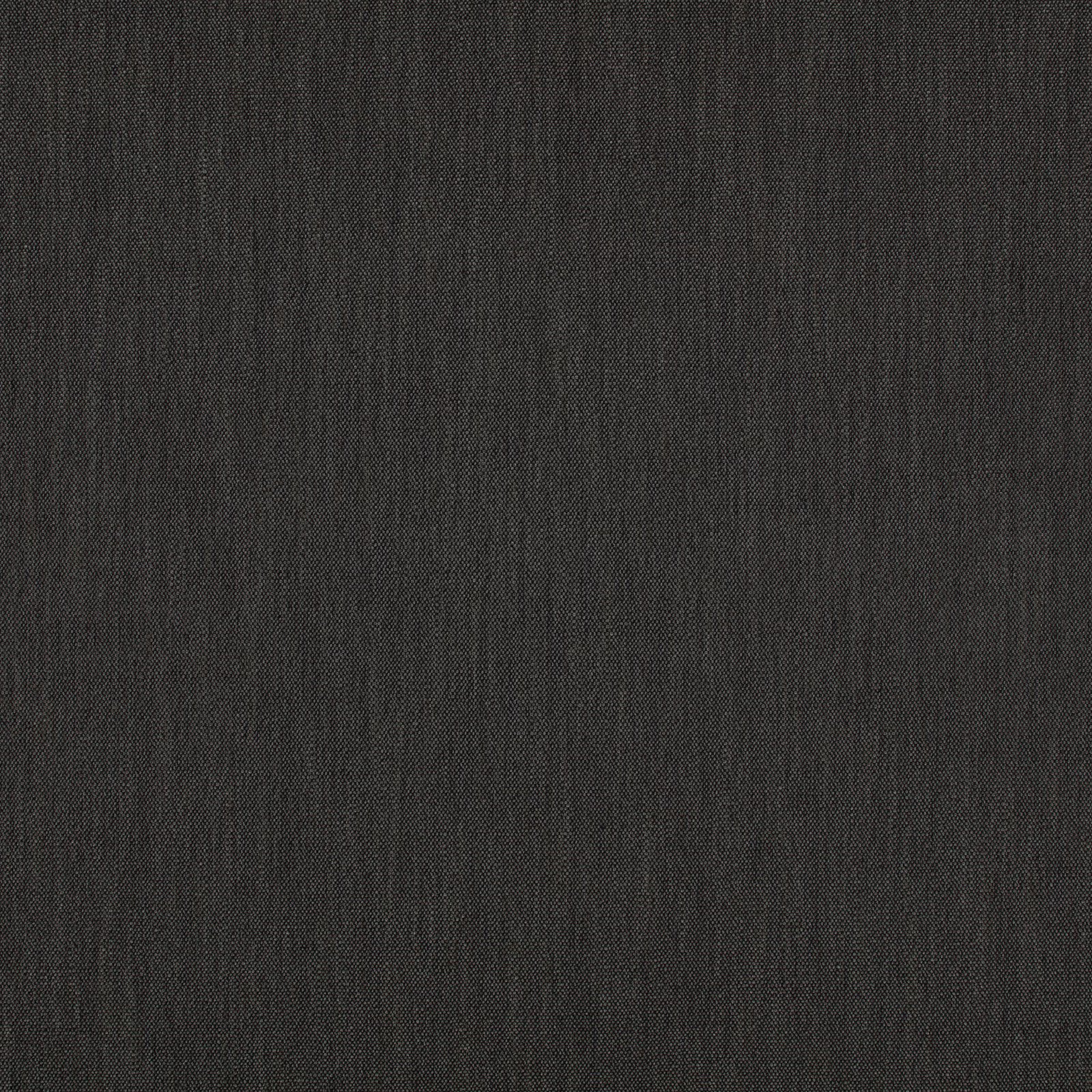 Close-up of deep charcoal grey fabric with fine vertical woven texture