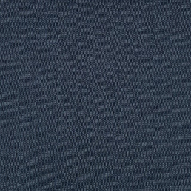 Close-up of deep ink-blue fabric with fine vertical woven striations