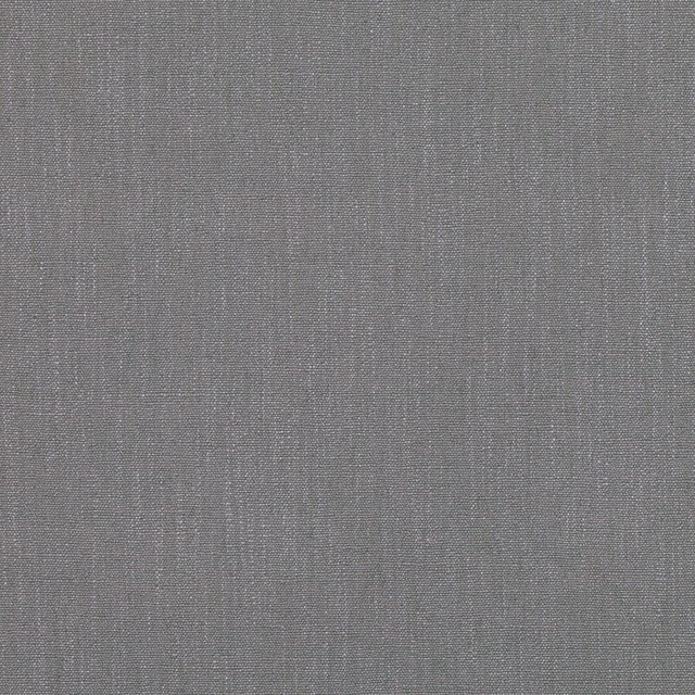 Close view of finely woven Meteorite grey textile with subtle vertical striations