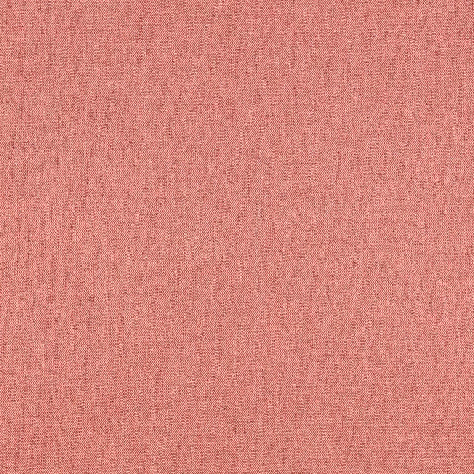 Close-up of coral-pink Ruskin fabric showing a fine, subtly striated weave