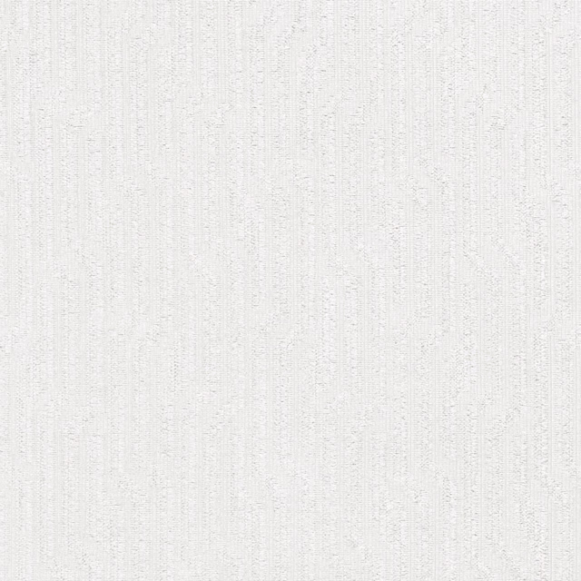 Pale alabaster fabric with delicate vertical striations and a softly textured weave