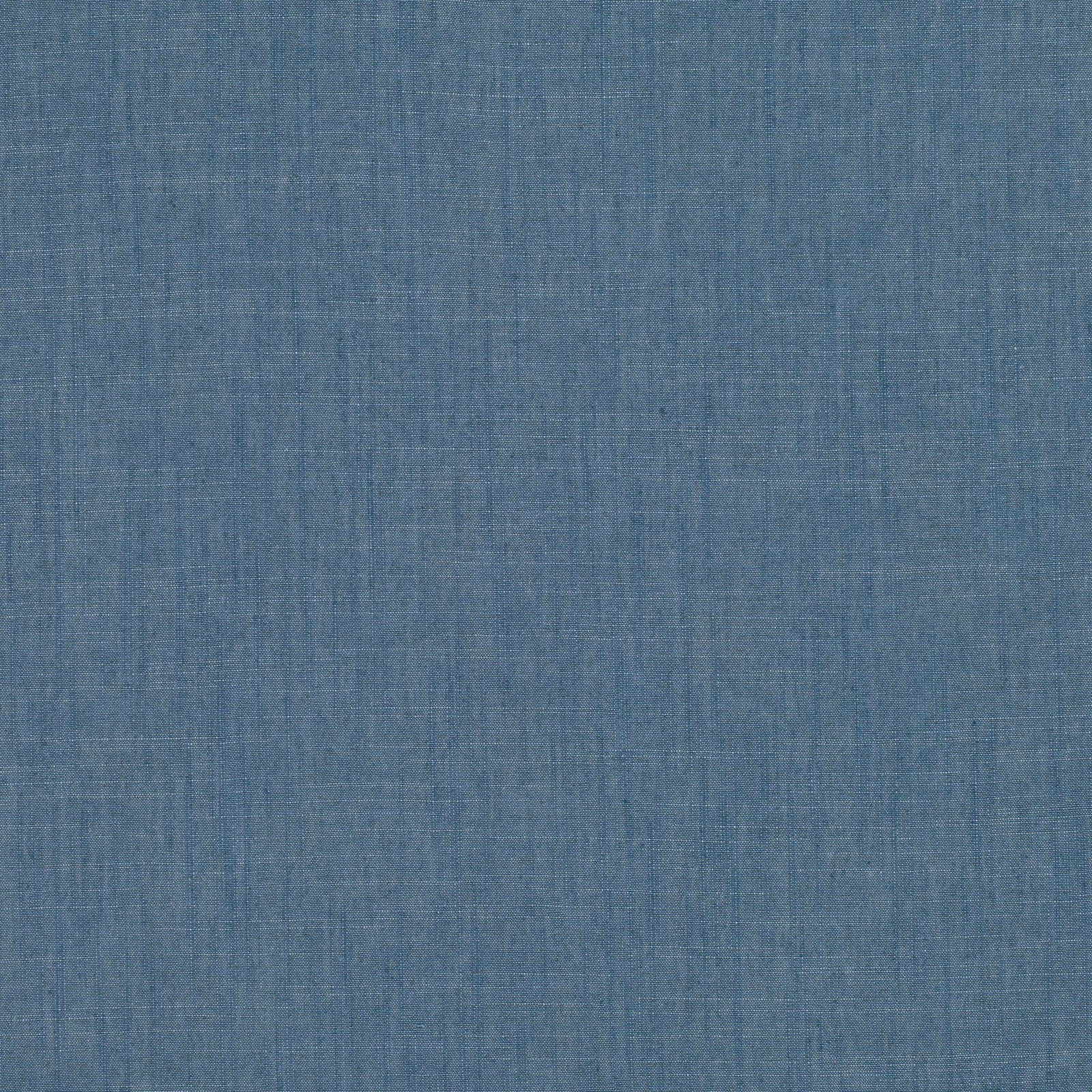 Muted denim-blue woven fabric with fine crosshatched texture and subtle tonal variation
