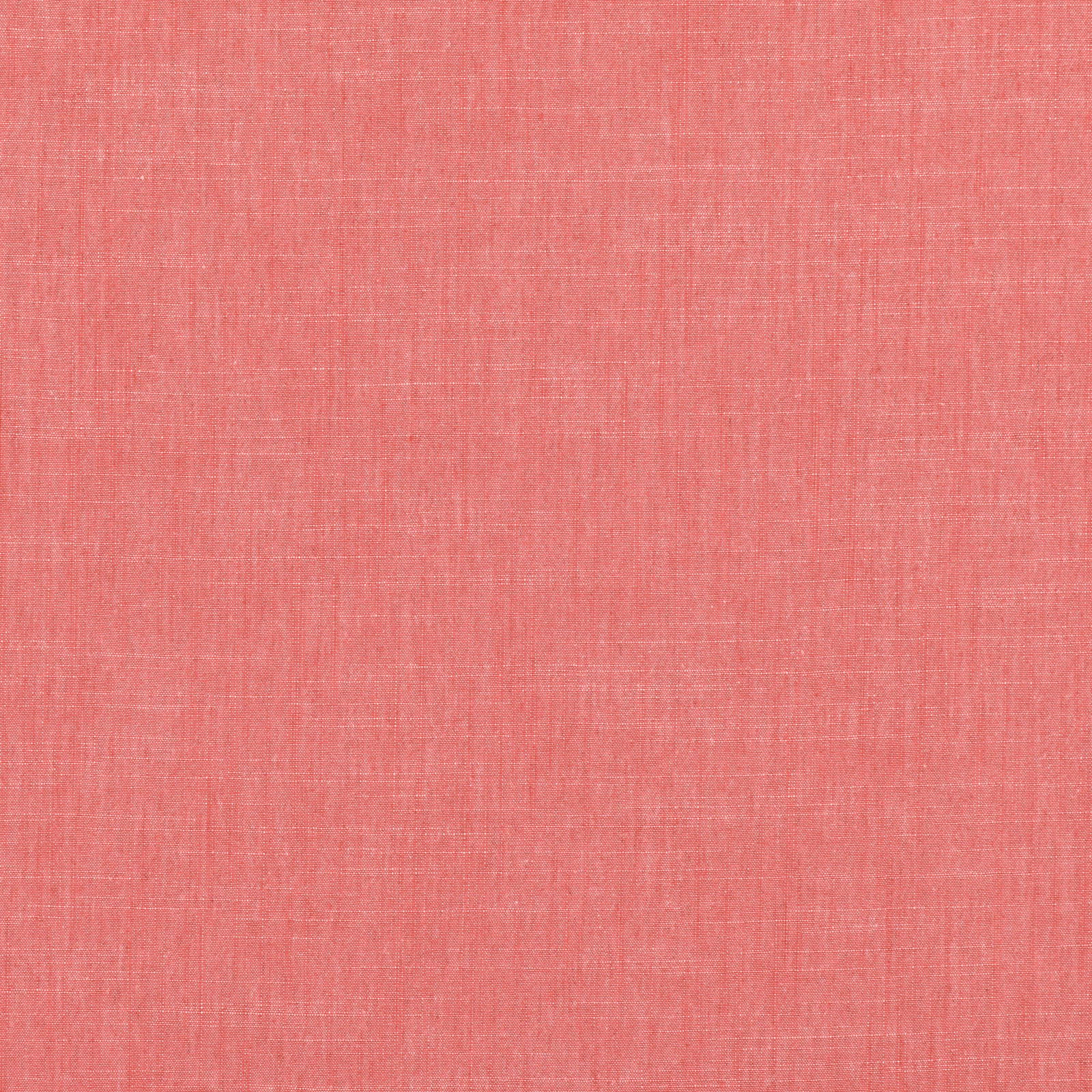 Warm coral-red plain weave with fine crosshatch texture and subtle tonal variation