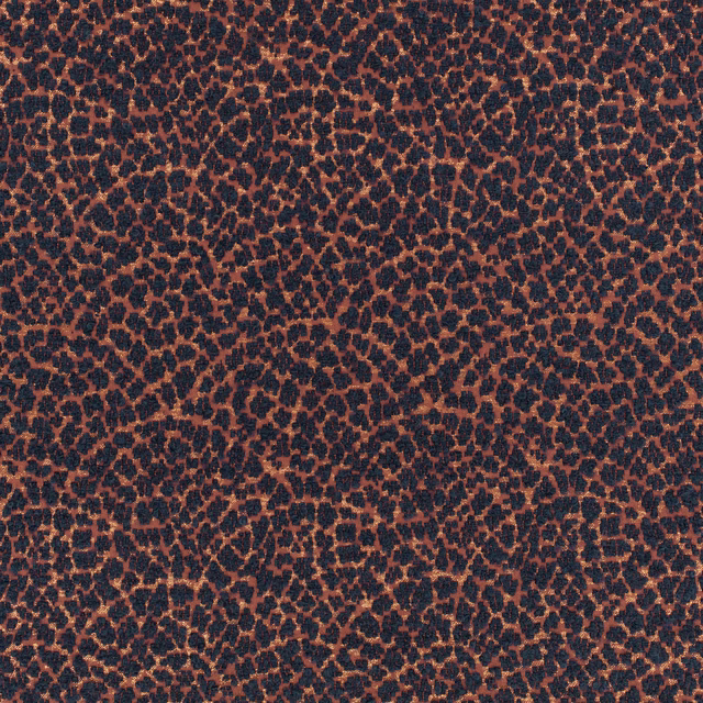 Rust-and-charcoal leopard-like texture with a softly raised, mottled surface