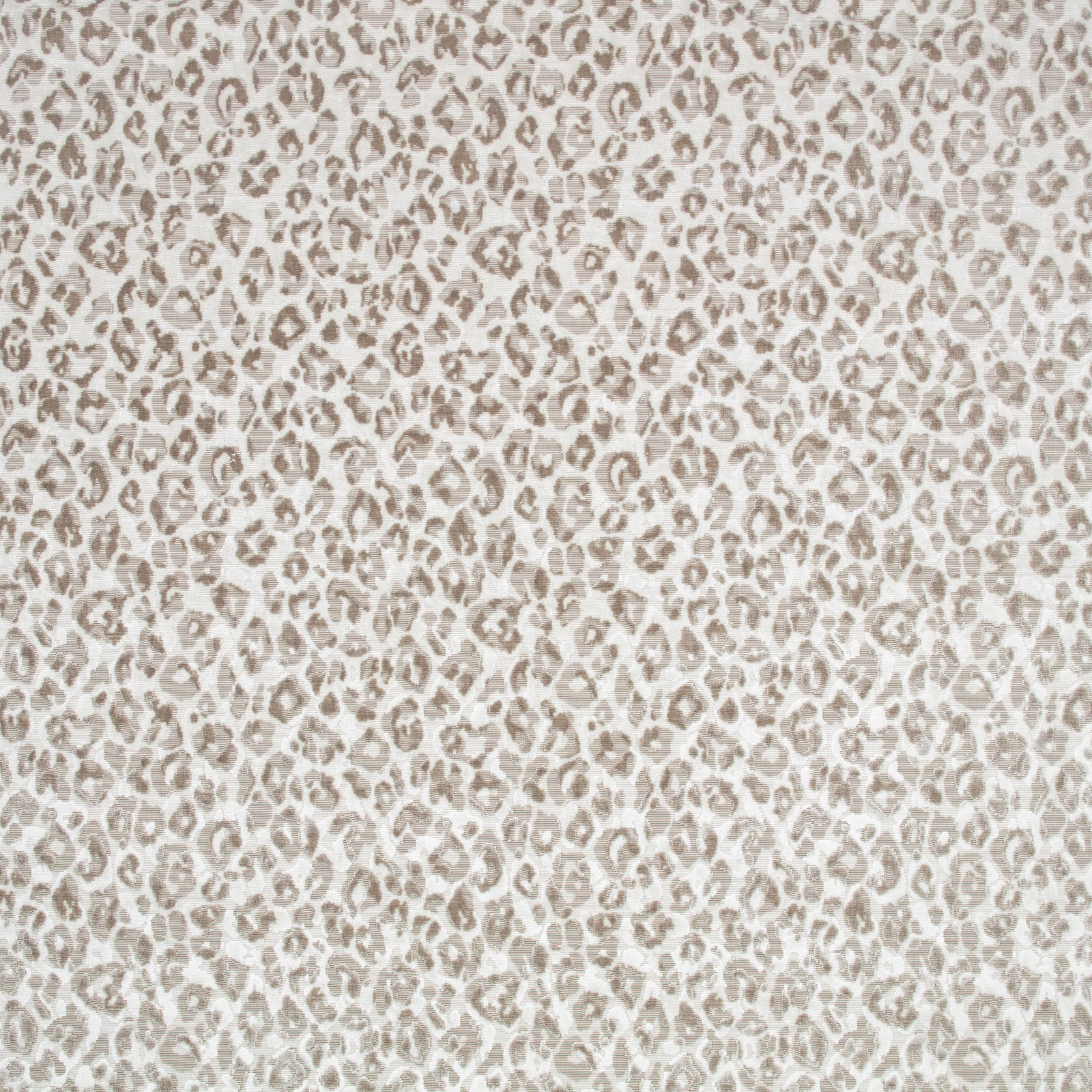 Ivory fabric with fine irregular taupe animal-print markings and a softly textured surface