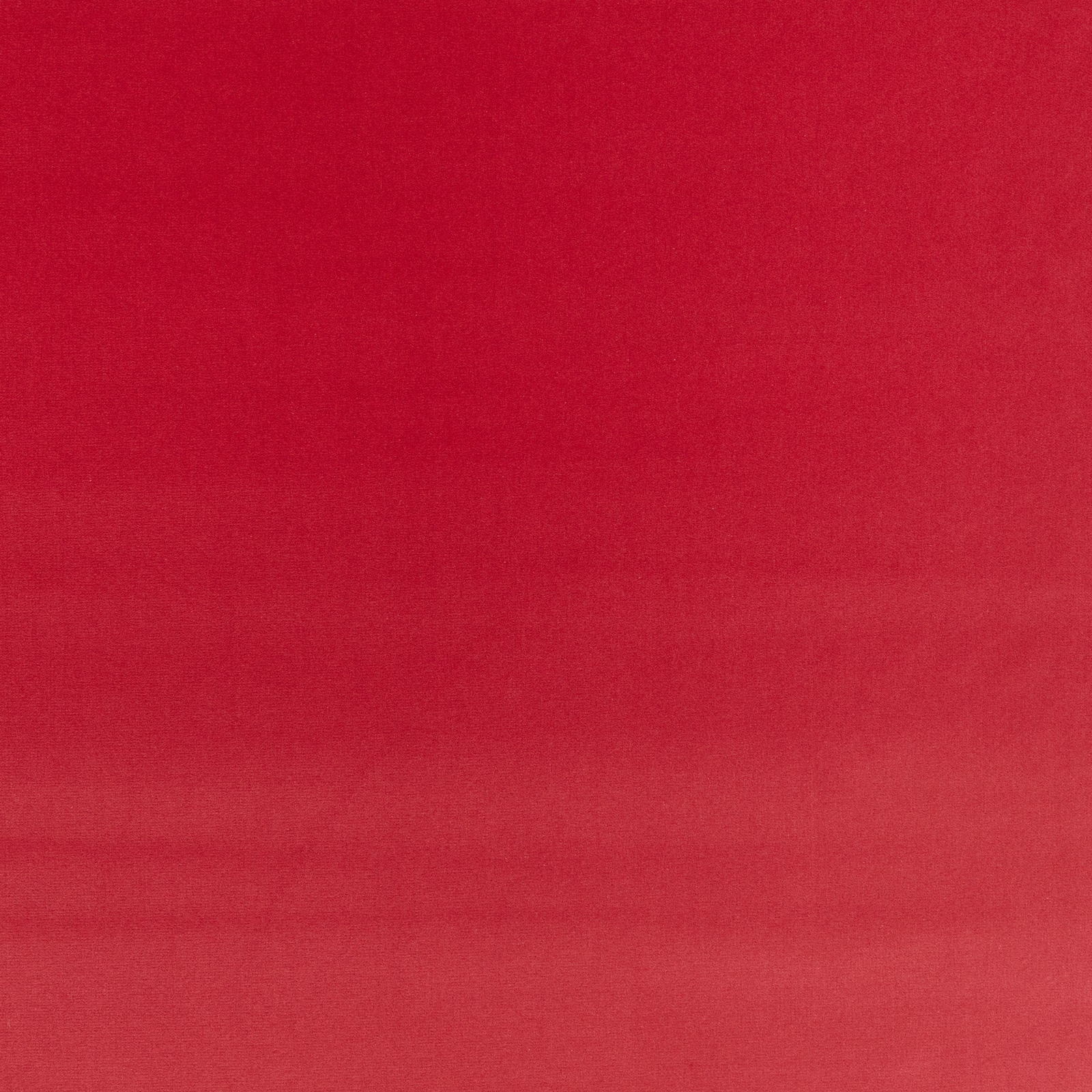 Saturated hot pink-red plain velvet with subtle directional nap and soft tonal shading