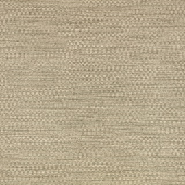 Warm taupe-beige wallpaper with fine horizontal striations and an embossed surface