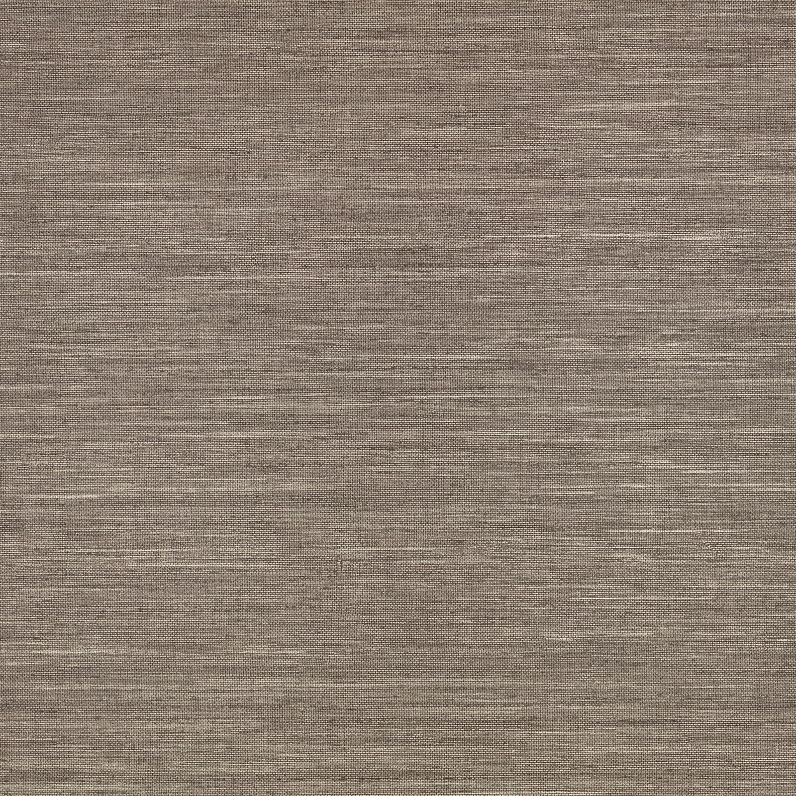 Taupe-grey embossed wallcovering with fine horizontal striations and subtle brown depth