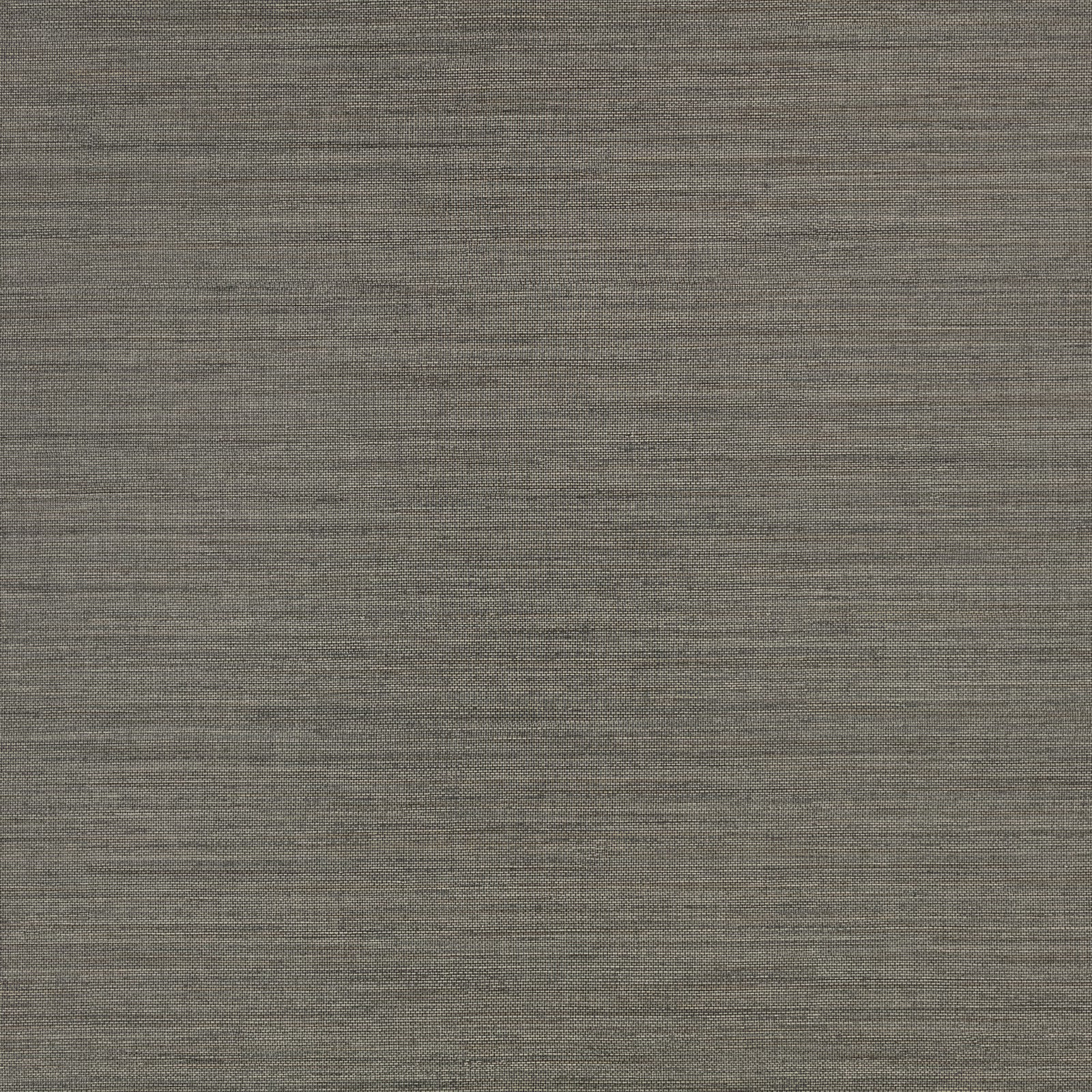 Cool grey-taupe wallpaper with fine horizontal embossing and softly mottled depth