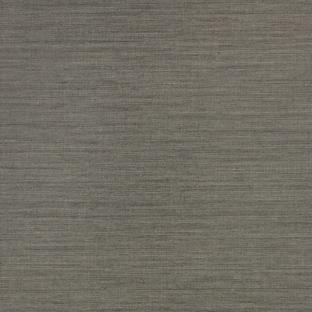 Cool grey-taupe wallpaper with fine horizontal embossing and softly mottled depth