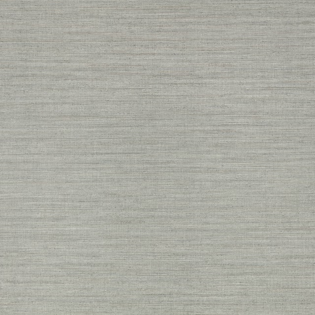 Muted silver-blue wallpaper with fine horizontal embossed striations and a soft greyed finish