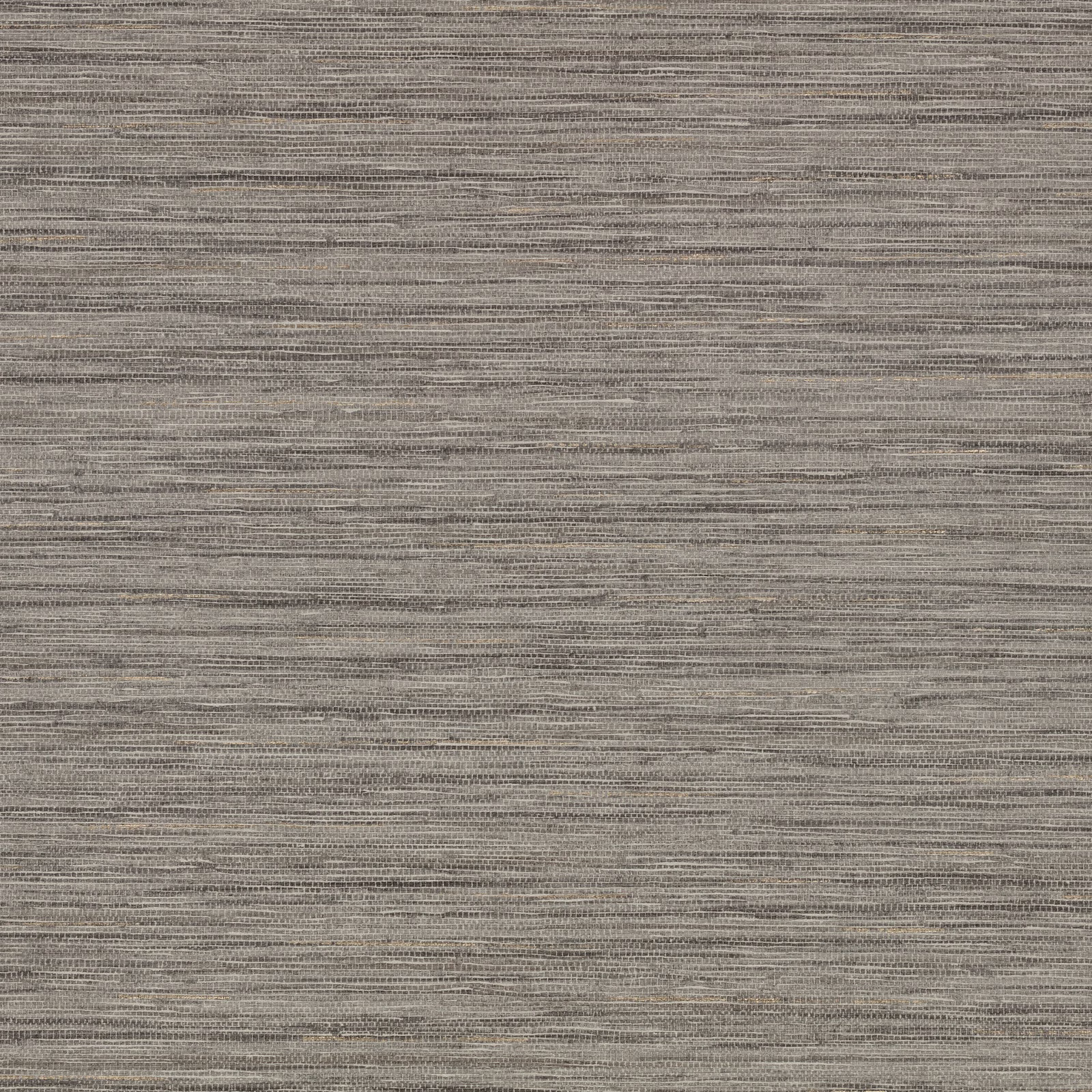 Taupe-grey embossed wallcovering with fine horizontal striations and subtle tonal variation