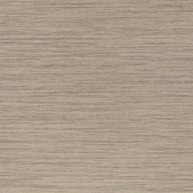 Mushroom taupe wallcovering with fine horizontal embossed striations