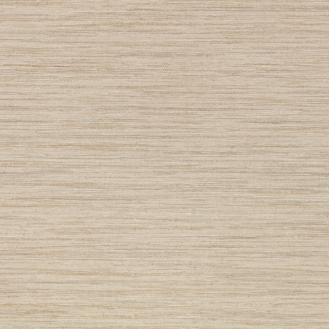 Warm oat wallpaper with fine horizontal embossed striations and subtle tonal variation