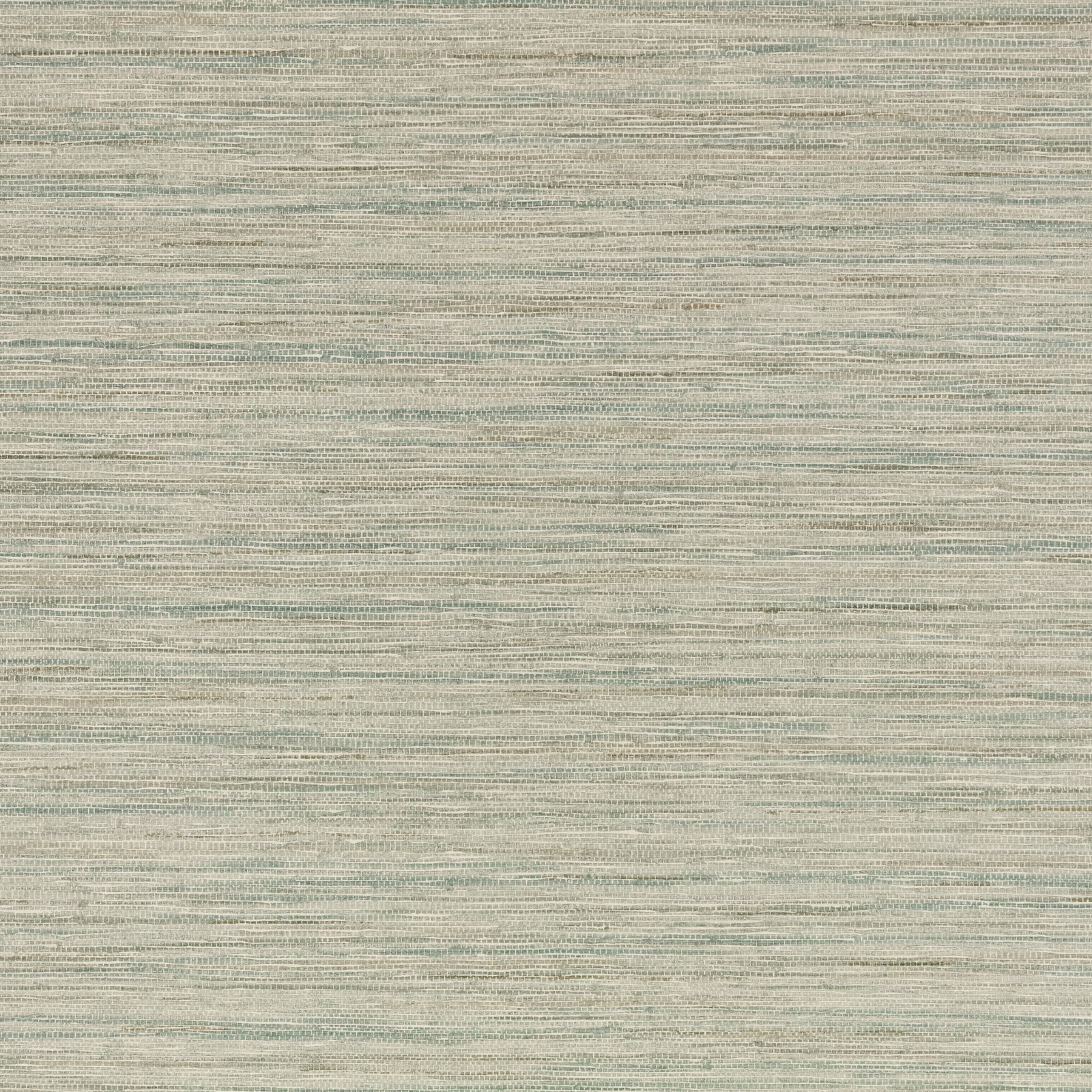 Pale sage green embossed wallcovering with fine, irregular horizontal striations and grey flecks