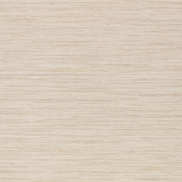 Vanilla cream embossed wallpaper with fine horizontal beige striations