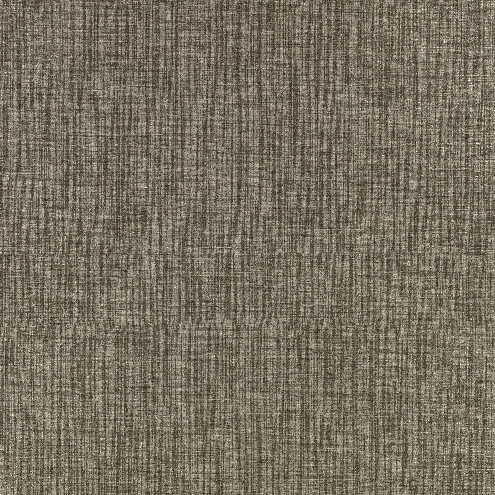 Deep taupe-grey embossed wallcovering with a fine crosshatched, woven-looking texture