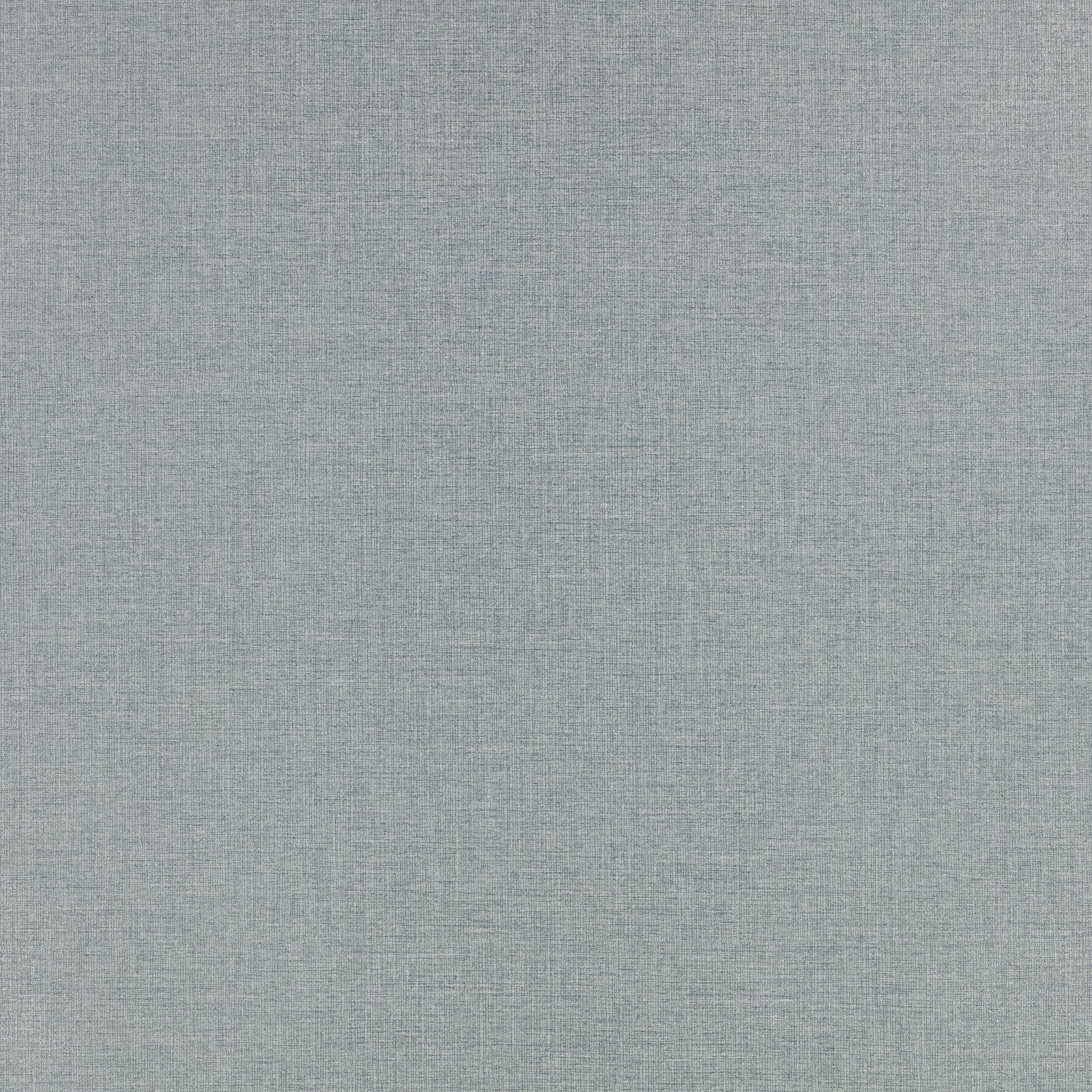 Muted steel-blue wallcovering with fine embossed texture and subtle blue-grey tonal variation