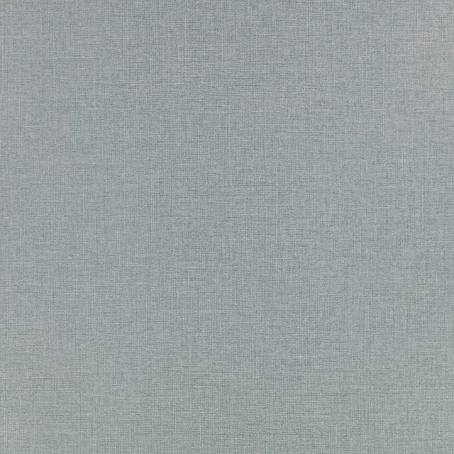 Muted steel-blue wallcovering with fine embossed texture and subtle blue-grey tonal variation