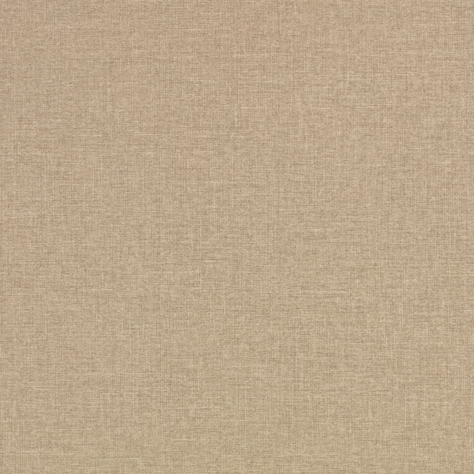 Warm taupe embossed wallcovering with fine vertical striations and woven-look texture