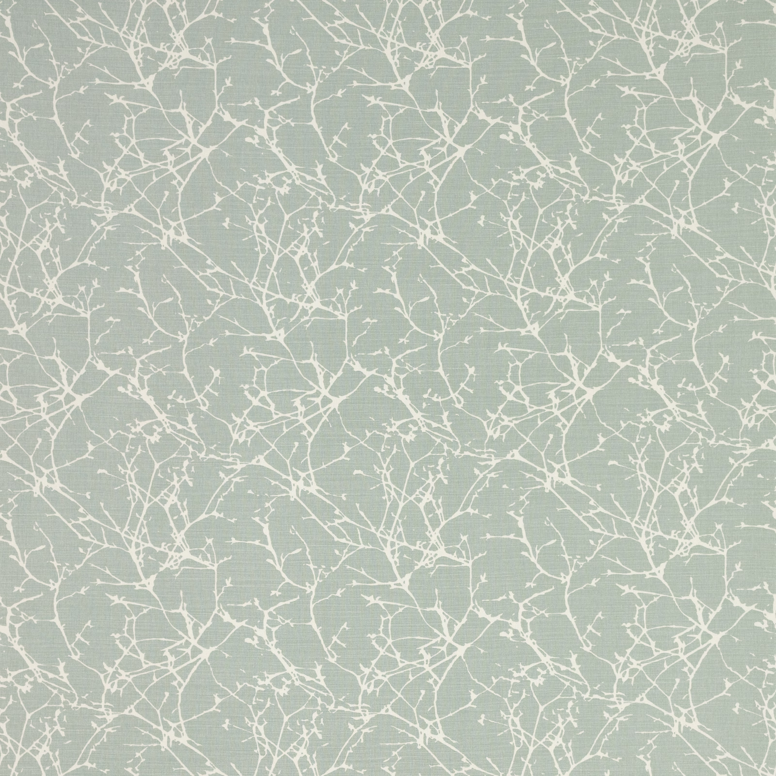 Pale celadon fabric with fine cream-white branching lines and subtle woven texture