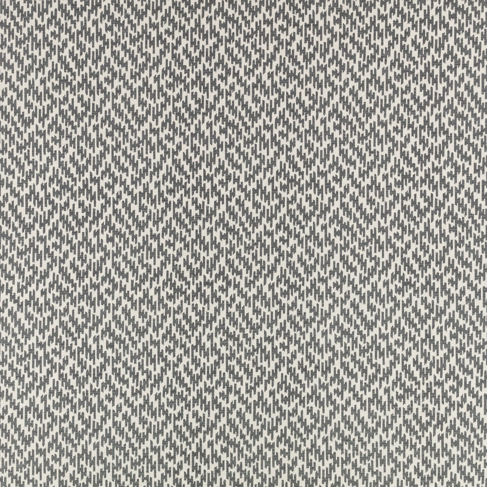 Cool grey woven fabric with dense charcoal broken flecks and textured surface