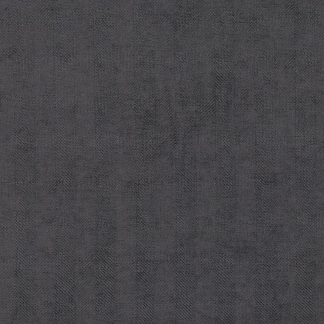 Deep charcoal-grey woven fabric with subtle geometric chevrons and vertical tonal texture