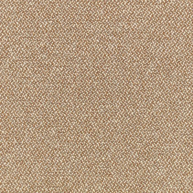 Warm cinnamon woven swatch with cream flecks, brown accents and nubby texture