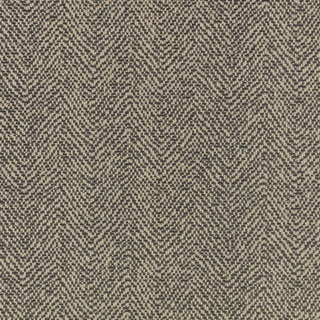 Close-up of Okeyo Onyx showing charcoal and greige flecks in a dense woven texture