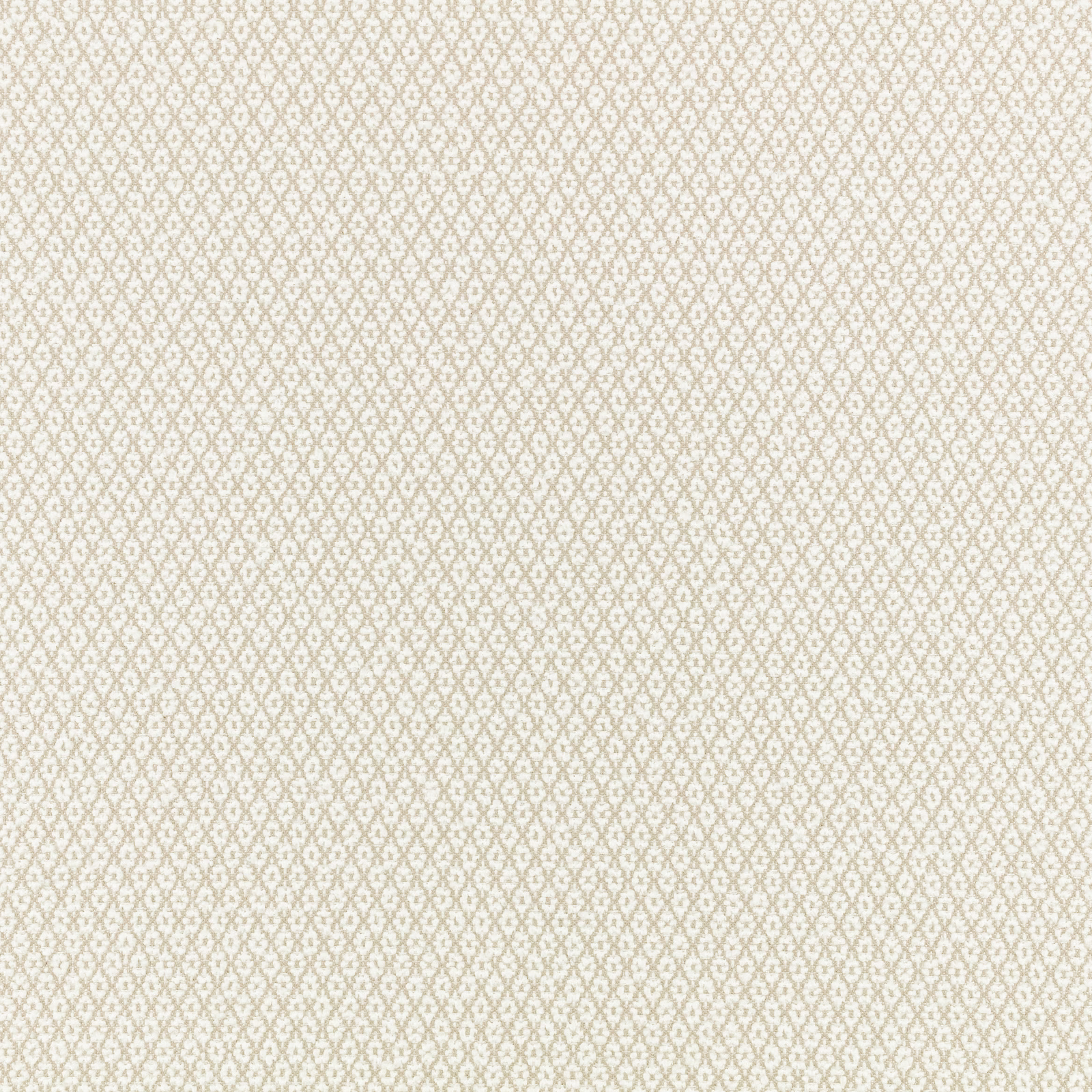 Warm ivory fabric with a tiny beige diamond lattice and softly textured weave