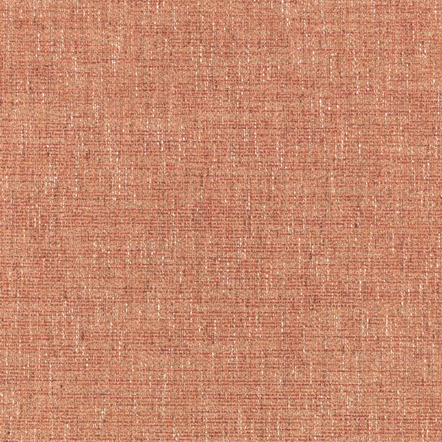 Muted coral terracotta woven fabric with an irregular fine crosshatch texture