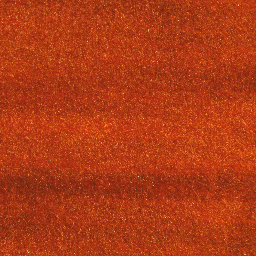 Rust orange textured fabric swatch with subtle horizontal tonal shading