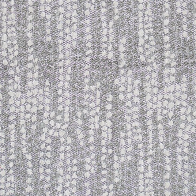 Muted purple-grey woven fabric with pale irregular pebble pattern