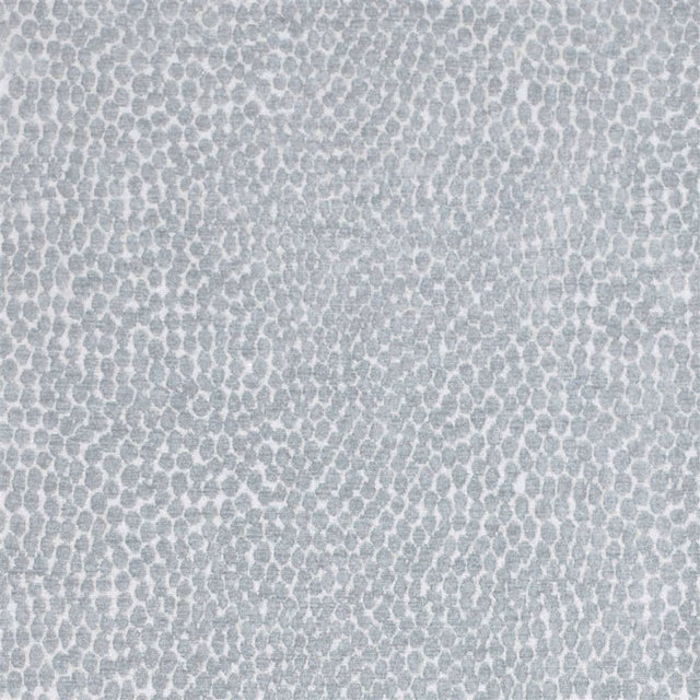 Pale pebble-blue woven fabric with a small irregular abstract pattern