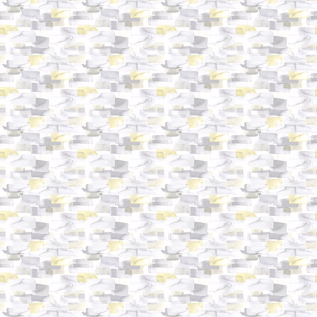 Small abstract woven pattern in pale yellow, white and soft grey