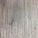 Textured grey woven fabric swatch with vertical slubbed striations
