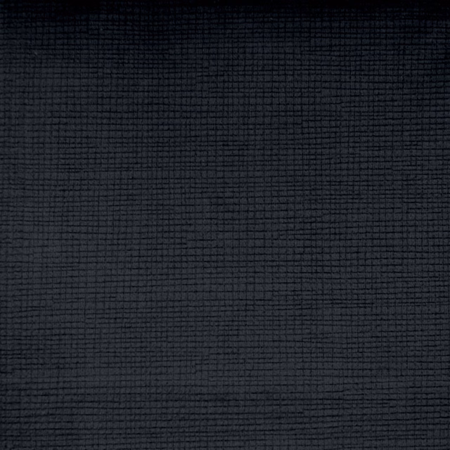 Dark charcoal grey textured woven fabric swatch with fine grid-like surface