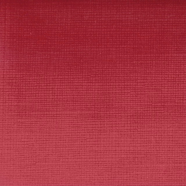 Bright raspberry pink textured woven fabric swatch with fine horizontal grain