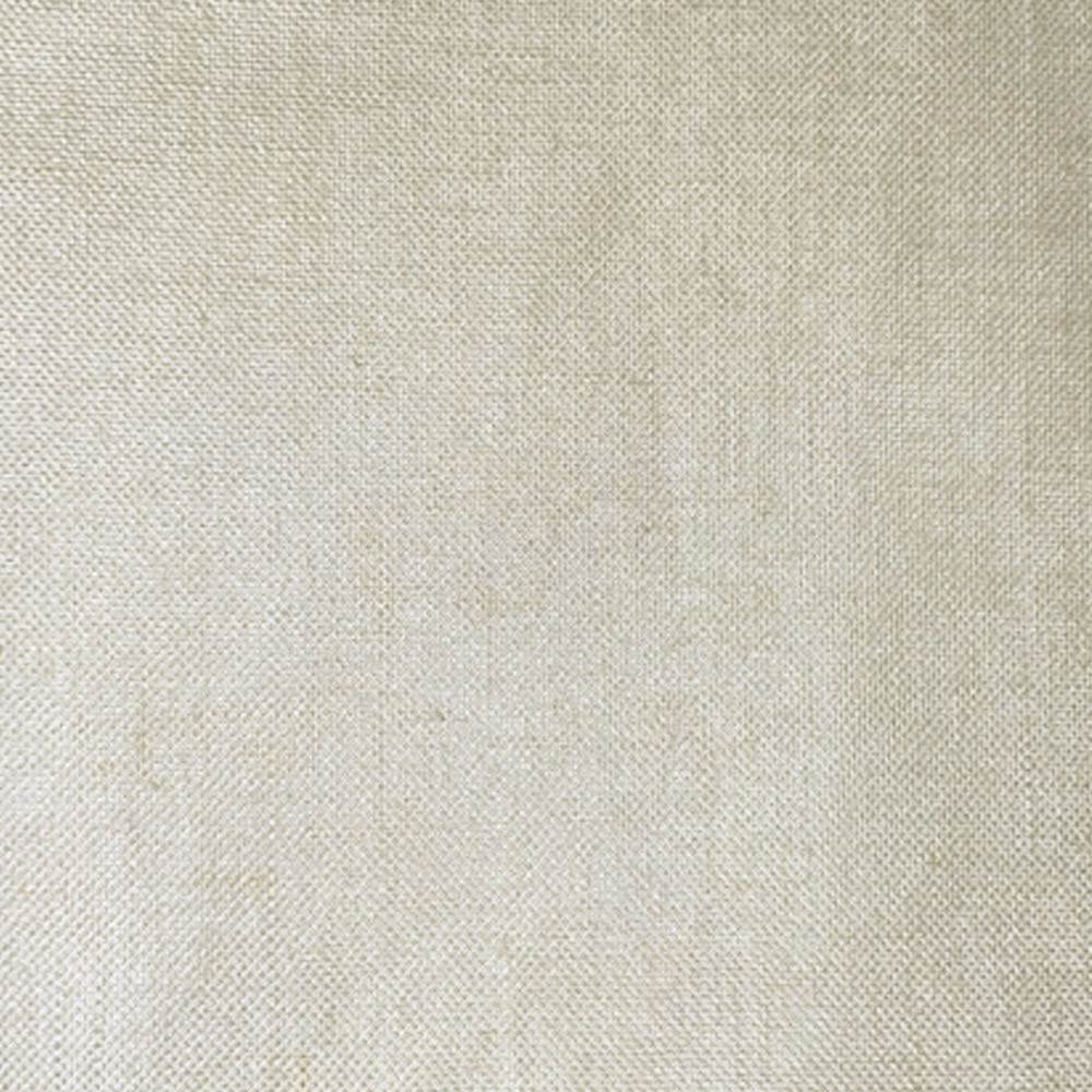 Pale beige linen-blend fabric with a fine plain weave and soft texture