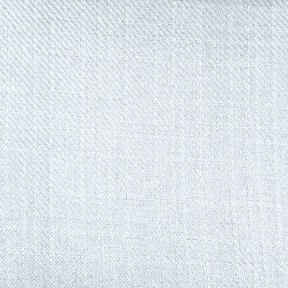 Close-up of pale powder blue woven fabric with a fine, even texture