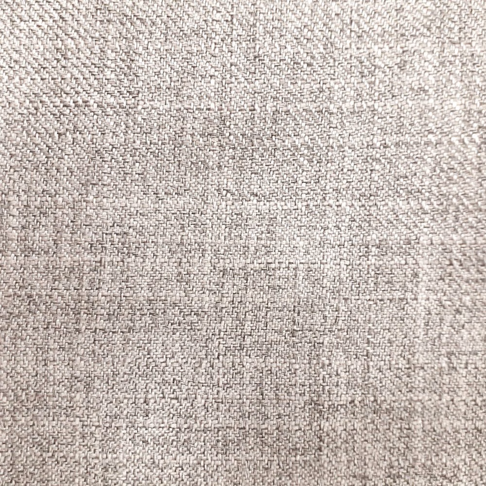 Close-up of soft warm cream woven fabric with fine textured basket-like weave