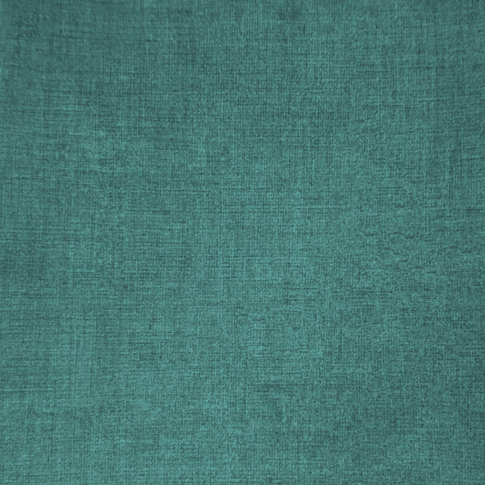 Muted teal-blue plain woven fabric with a softly textured finish
