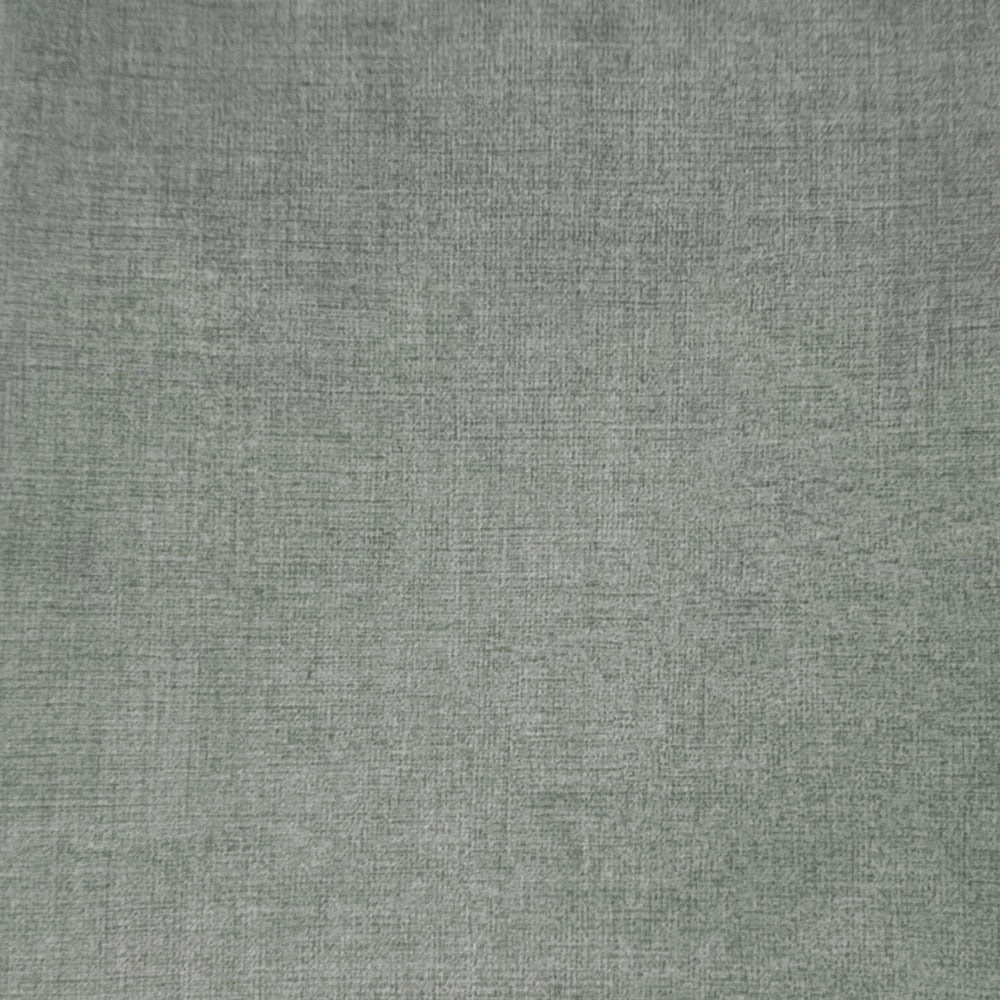 Soft sage-grey plain woven fabric with a fine, dry texture