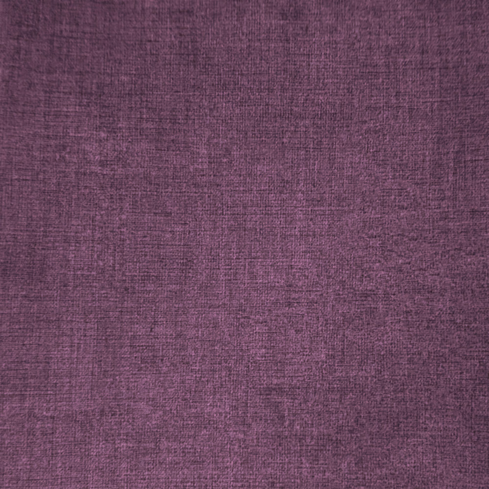 Close-up of a textured deep berry-purple woven fabric swatch