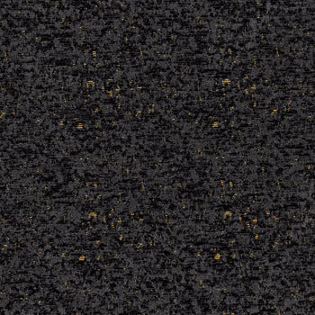 Close-up of dark charcoal black textured fabric with subtle flecked weave