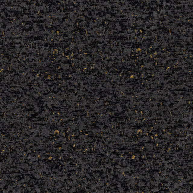 Close-up of dark charcoal black textured fabric with subtle flecked weave